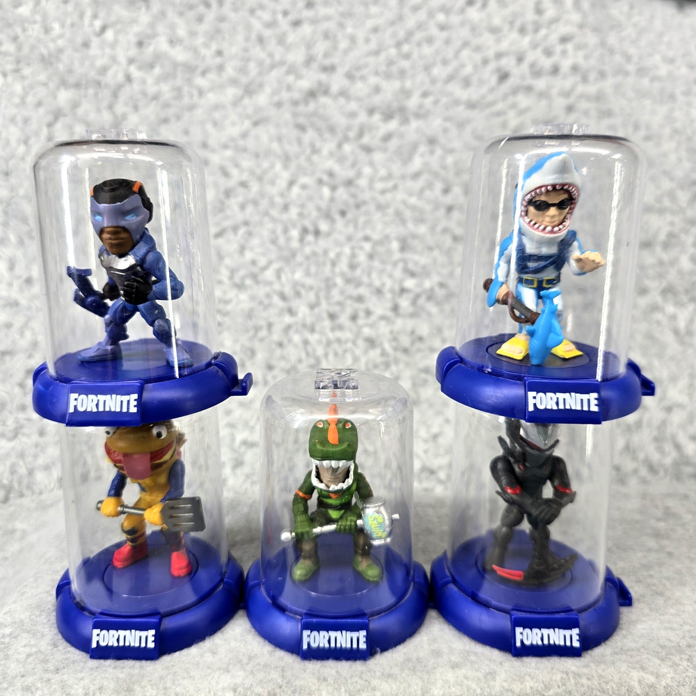 Fortnite Domez Battle Royale Action Figures Set of 5 Epic Games Rex Omega Chomp